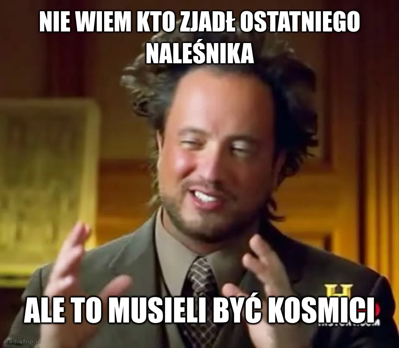 nie wiem kto zjadł ostatniego naleśnika
ale to musieli być kosmici