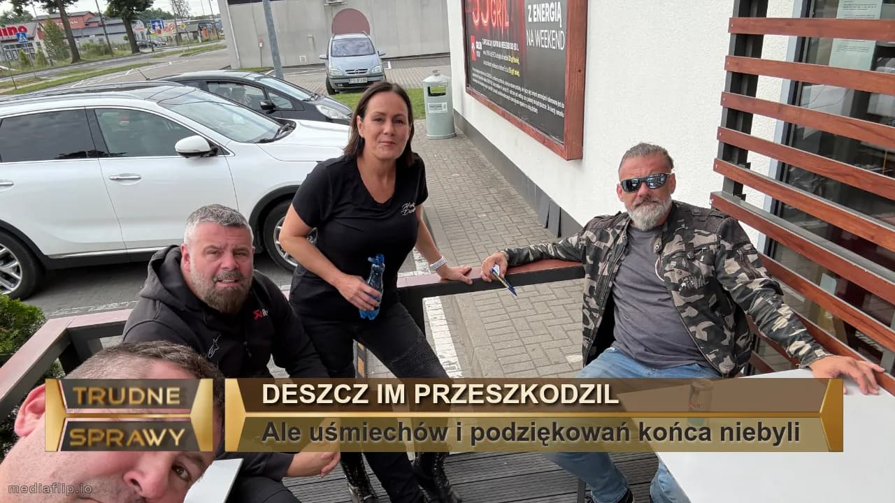 Deszcz im przeszkodzil
Ale uśmiechów i podziękowań końca niebyli 