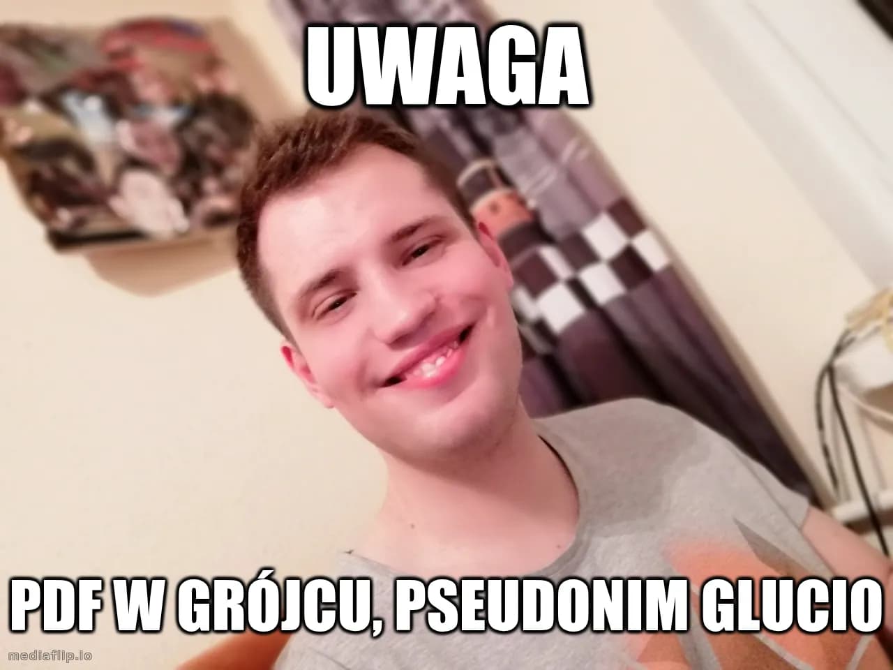 Uwaga - pdf w Grójcu, pseudonim glucio