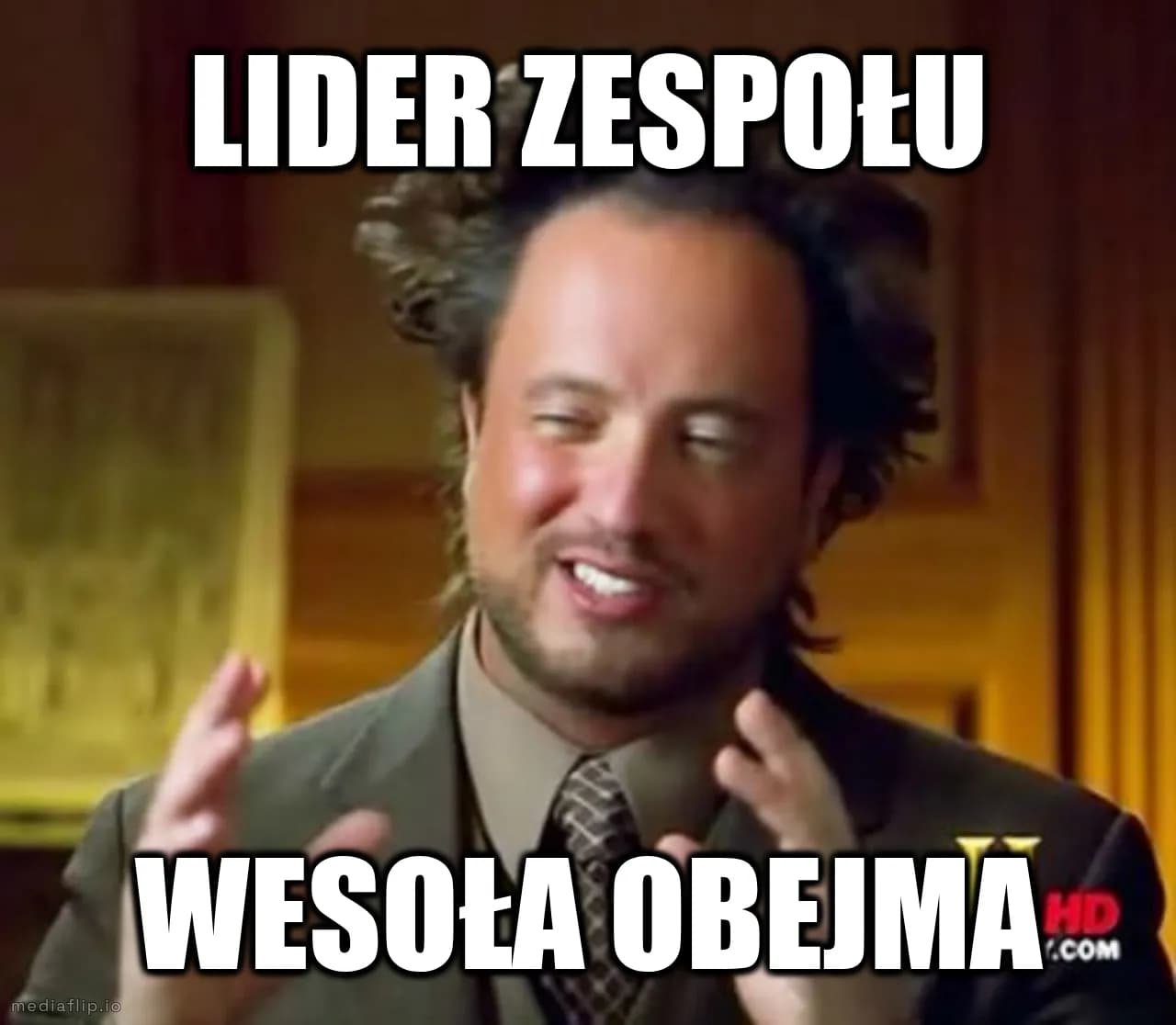 Lider zespołu
Wesoła obejma