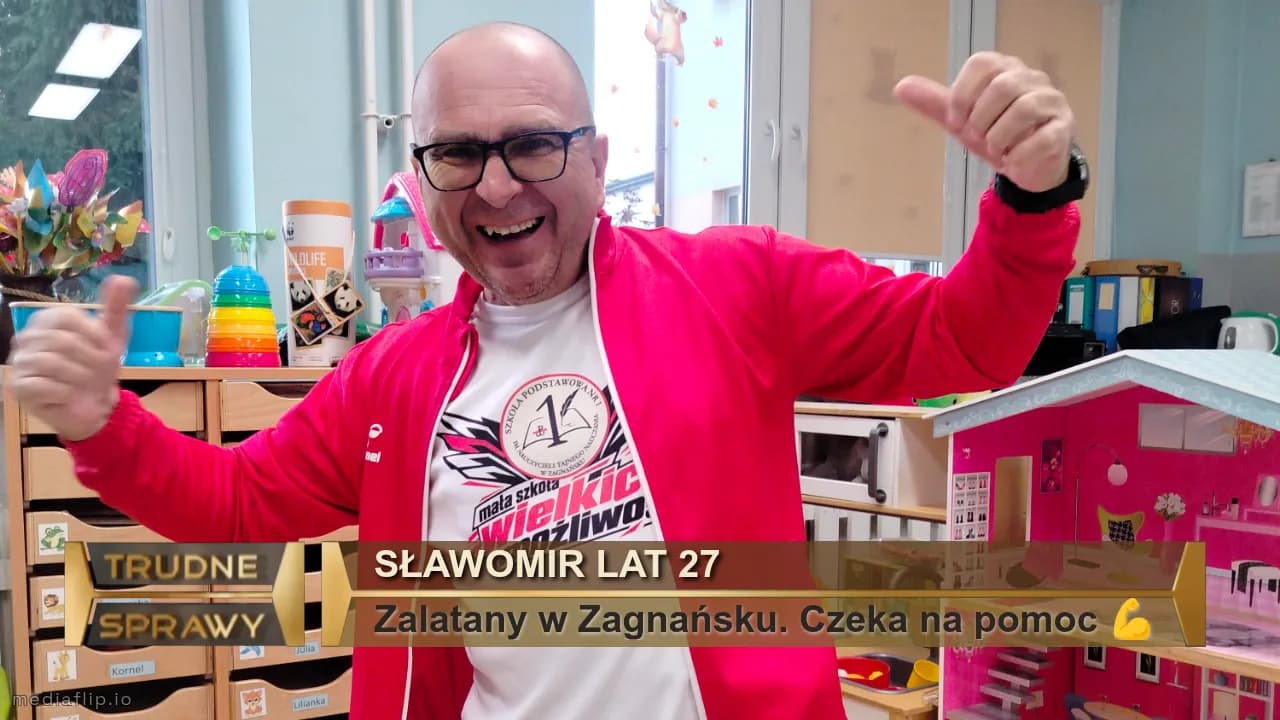 Sławomir lat 27
Zalatany w Zagnańsku. Czeka na pomoc 💪
