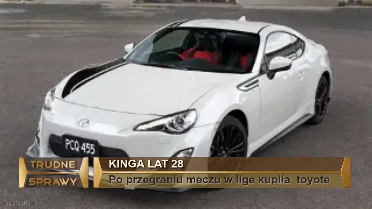 Kinga lat 28
Po przegraniu meczu w lige kupiła  toyote