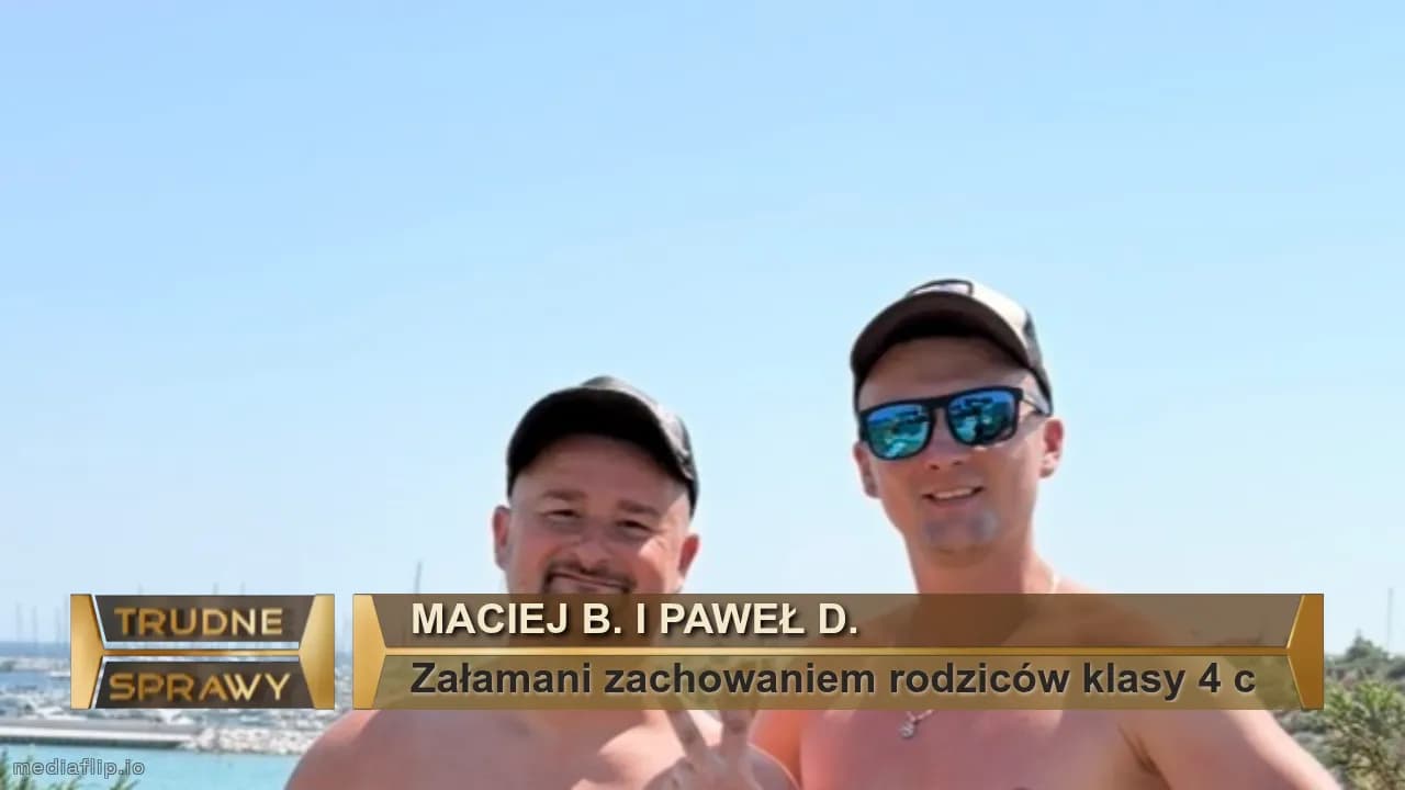 Maciej B. I Paweł D.
Załamani zachowaniem rodziców klasy 4 c 