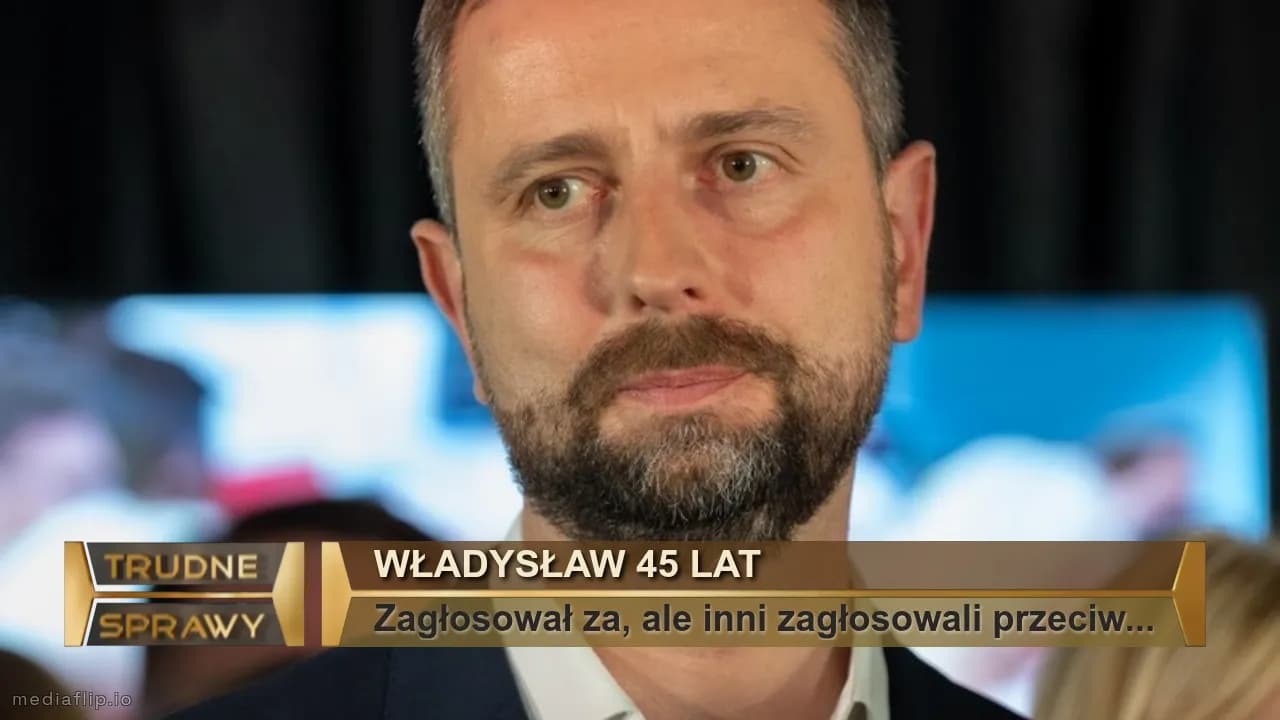 Władysław 45 lat
Zagłosował za, ale inni zagłosowali przeciw...