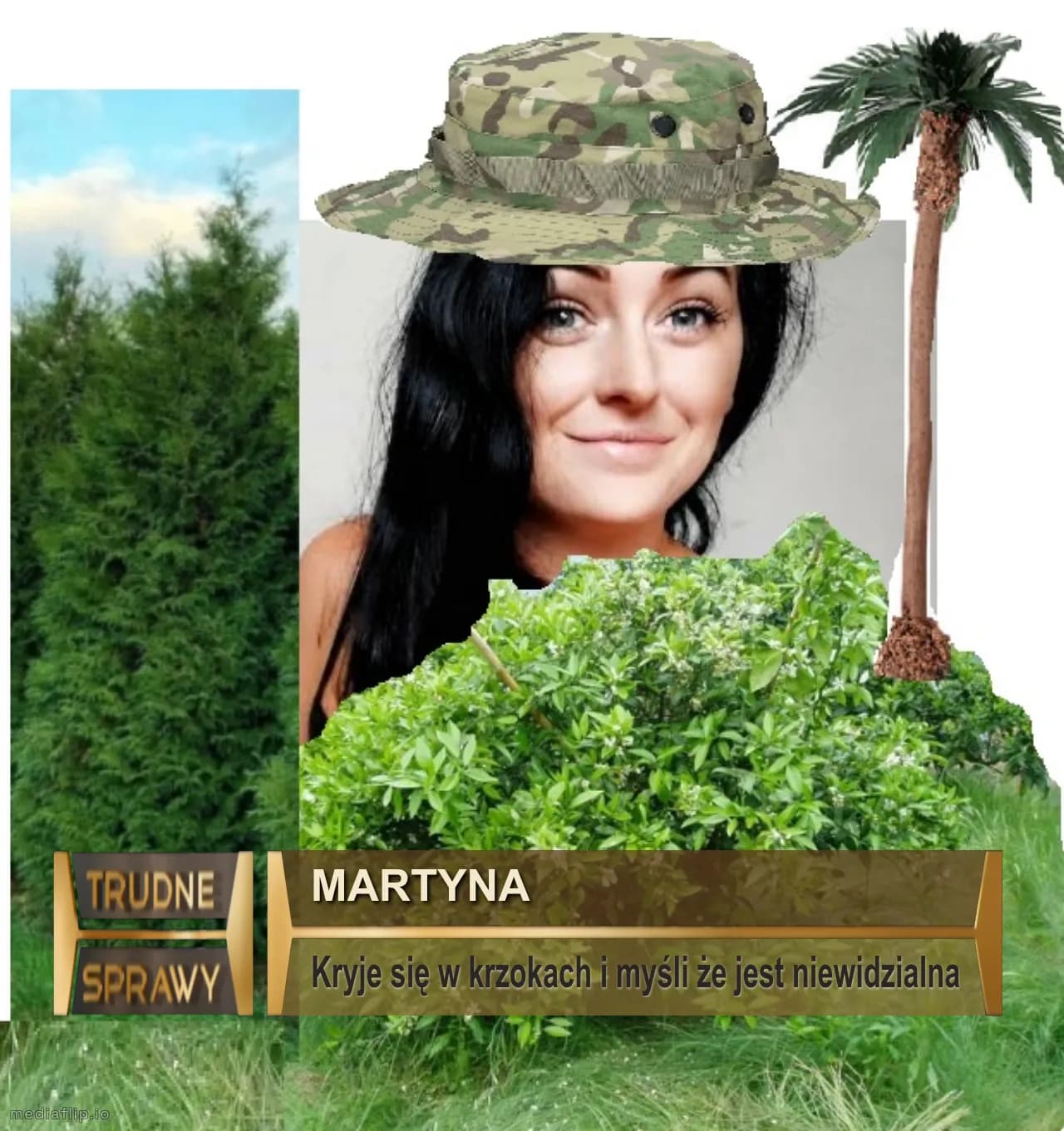 Martyna
Kryje się w krzokach i myśli że jest niewidzialna