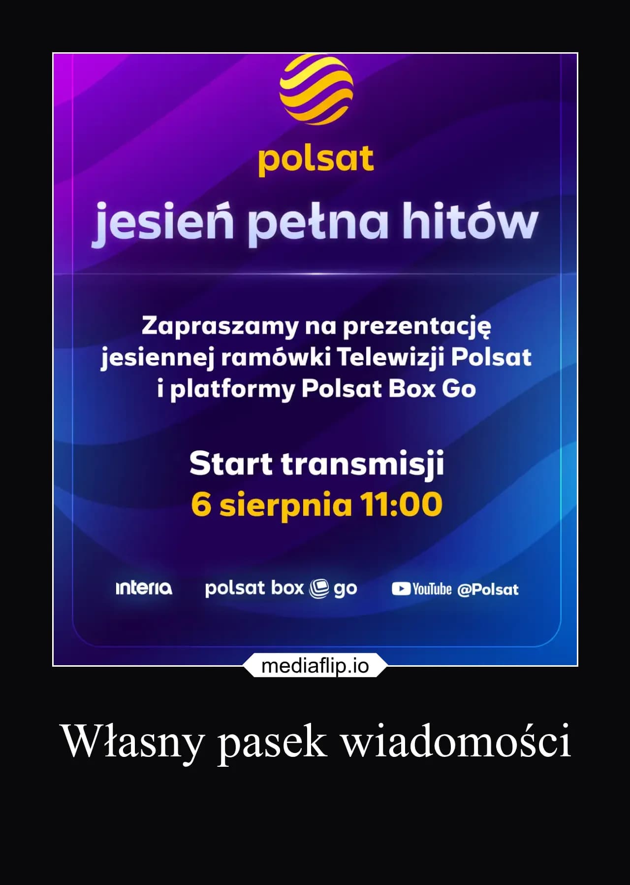 mediaflip.io - Własny pasek wiadomości