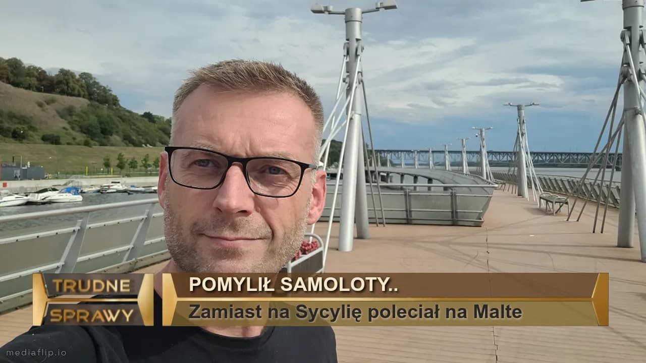 Pomylił samoloty..
Zamiast na Sycylię poleciał na Malte