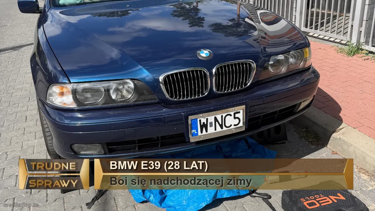 Bmw e39 (28 lat)
Boi się nadchodzącej zimy