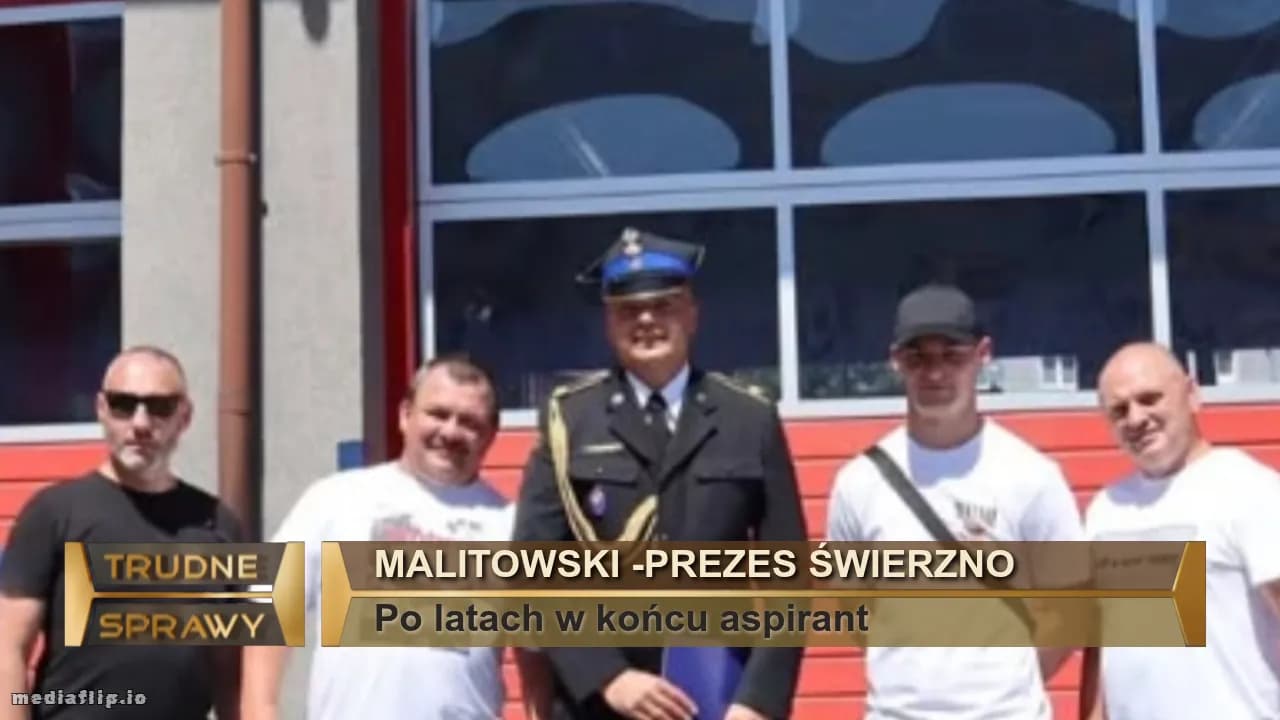 Malitowski -prezes Świerzno
Po latach w końcu aspirant 