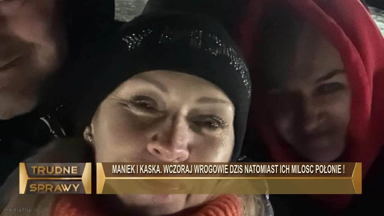 Maniek i kaska. Wczoraj wrogowie dzis natomiast ich milosc połonie ! 