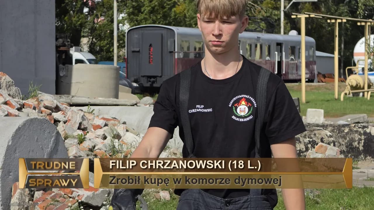 Filip Chrzanowski (18 l.)
Zrobił kupę w komorze dymowej