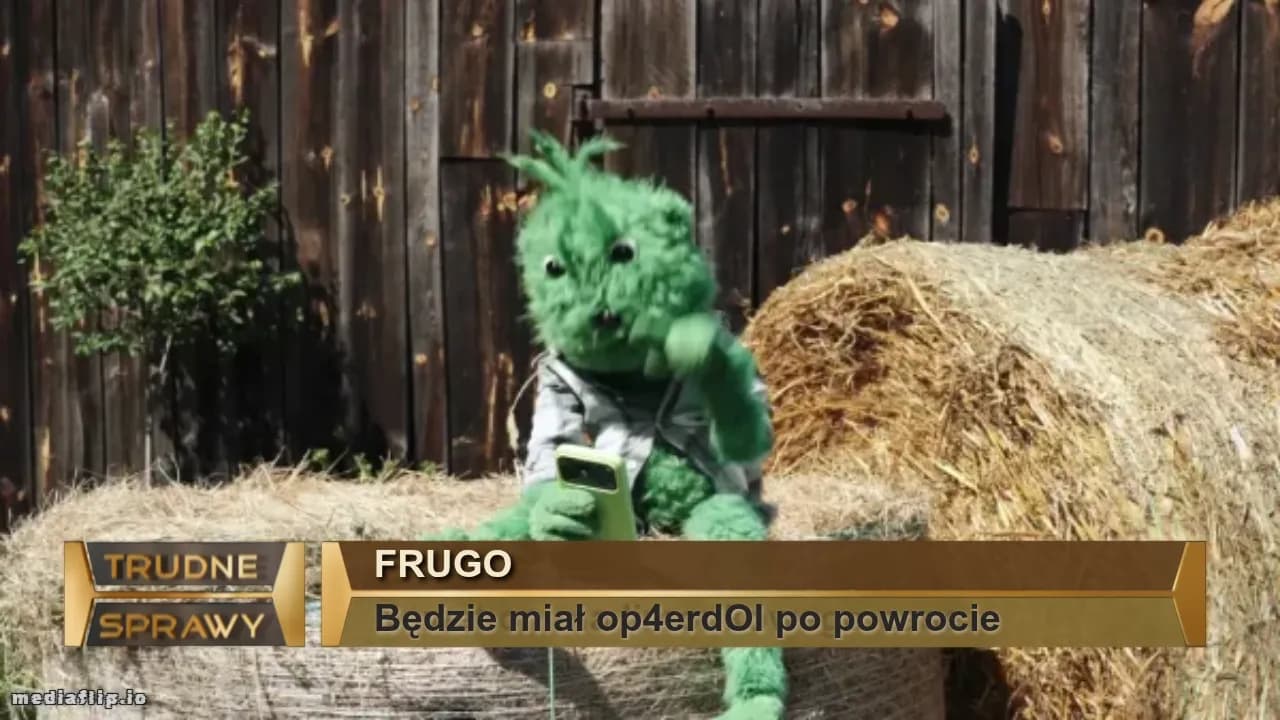 frugo 
Będzie miał op4erdOl po powrocie