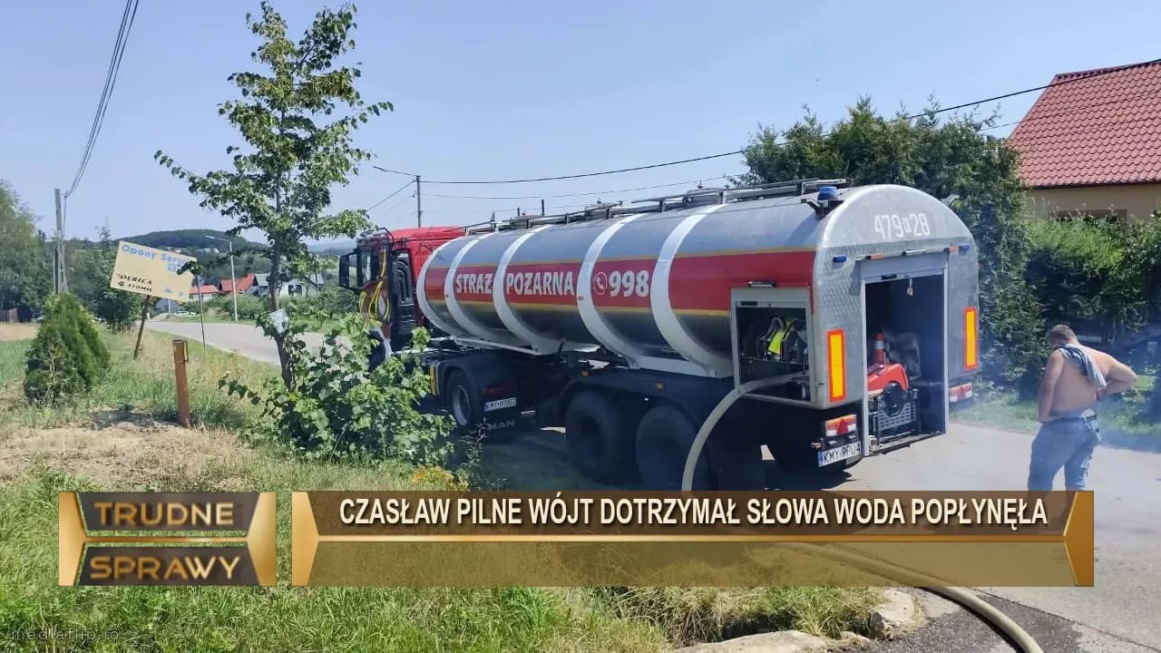 CZASŁAW PILNE WÓJT DOTRZYMAŁ SŁOWA WODA POPŁYNĘŁA