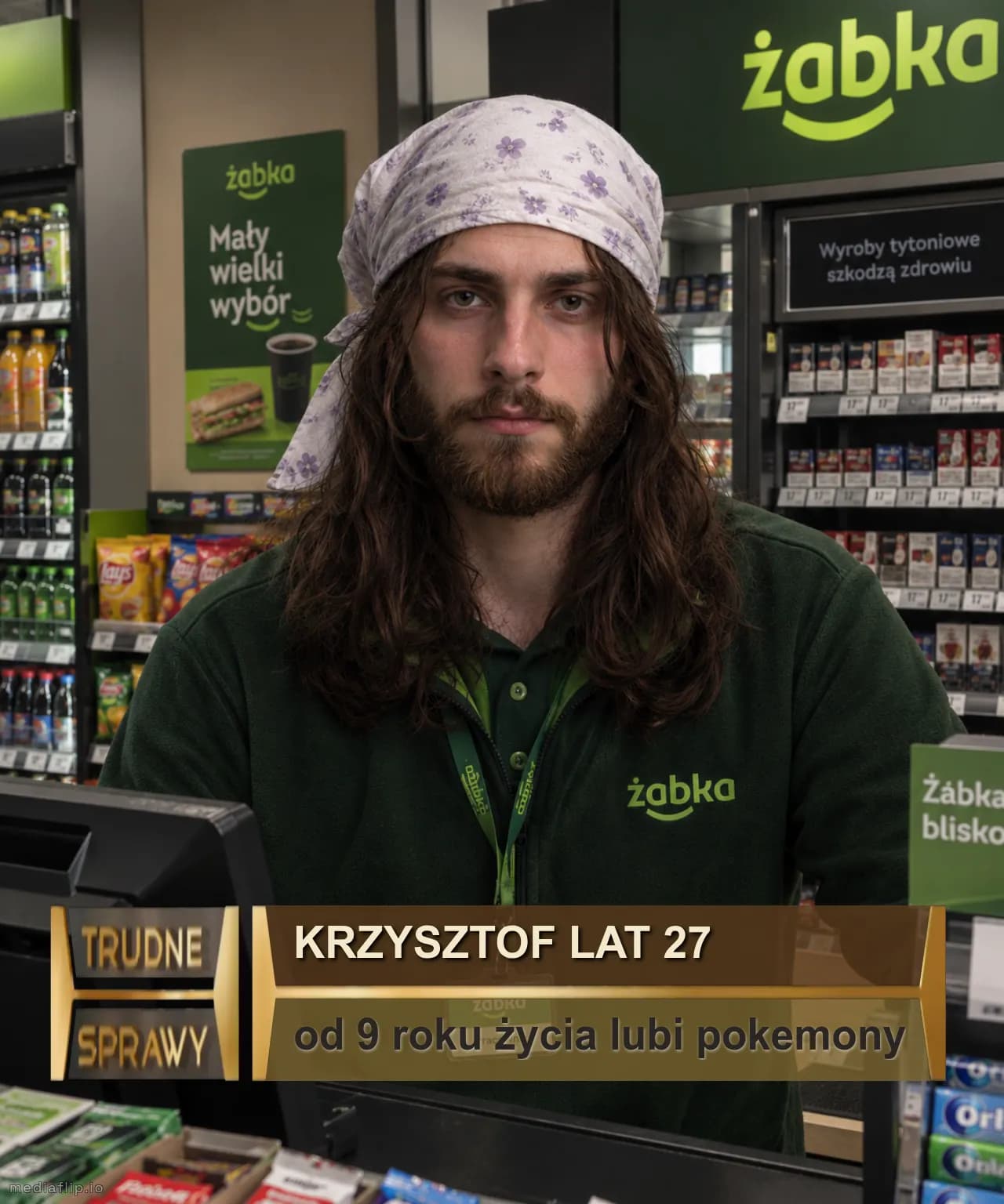 Krzysztof lat 27
od 9 roku życia lubi pokemony
