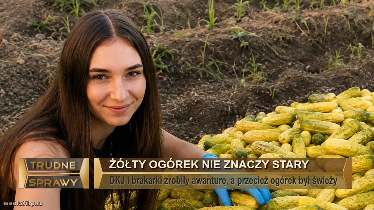 Żółty ogórek nie znaczy stary
DKJ i brakarki zrobiły awanturę, a przecież ogórek był świeży