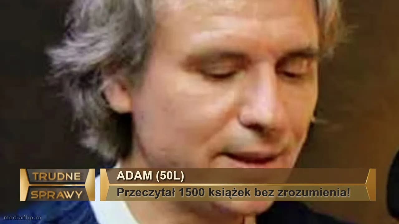 Adam (50l)
Przeczytał 1500 książek bez zrozumienia!