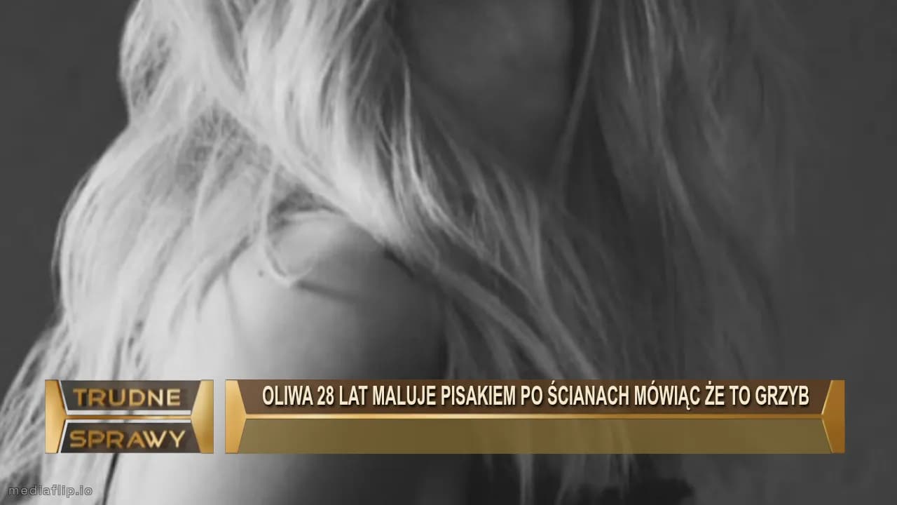 Oliwa 28 lat maluje pisakiem po ścianach mówiąc że to grzyb