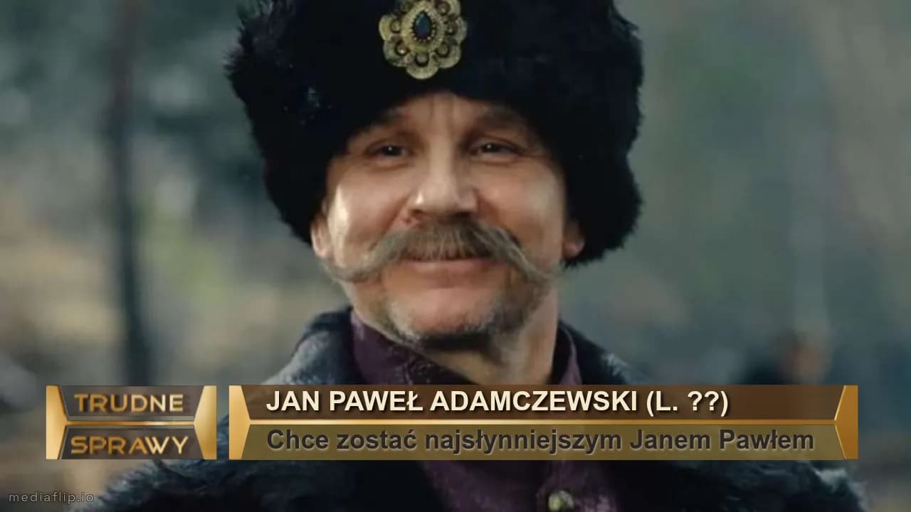 Jan paweł adamczewski (l. ??)
Chce zostać najsłynniejszym Janem Pawłem 