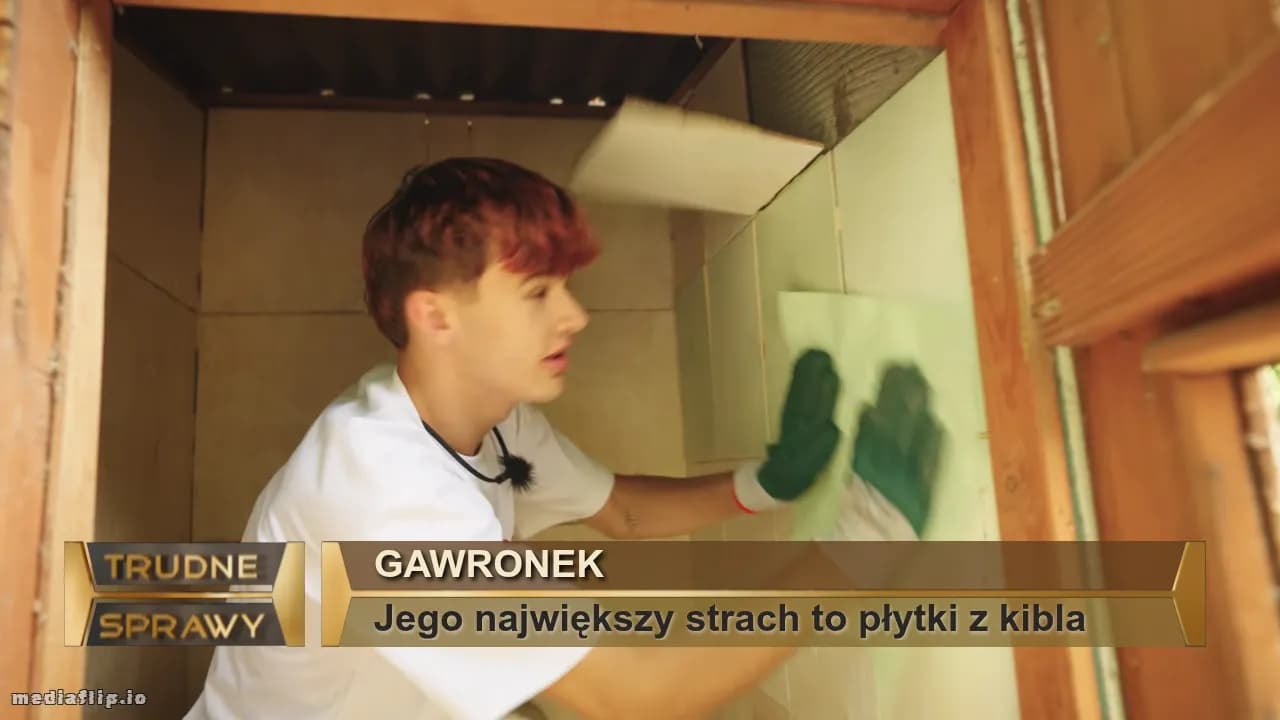 Gawronek 
Jego największy strach to płytki z kibla 