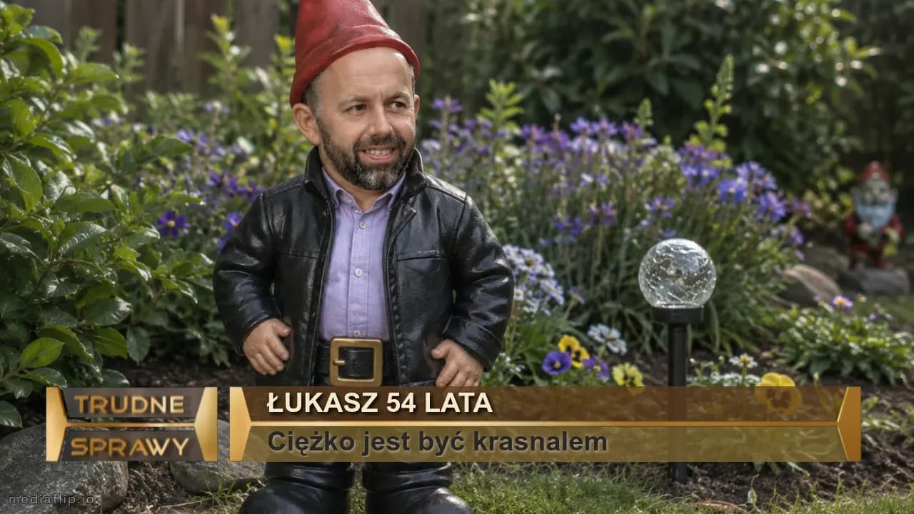 Łukasz 54 lata
Ciężko jest być krasnalem