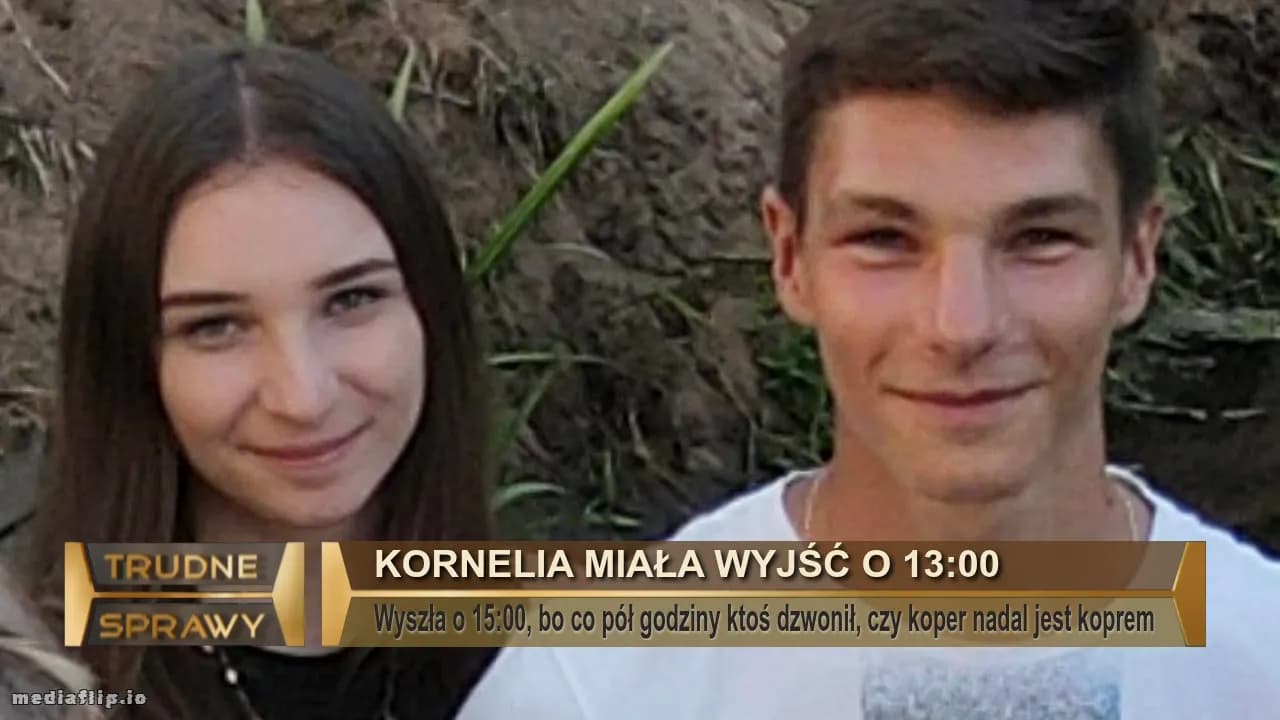 Kornelia miała wyjść o 13:00
Wyszła o 15:00, bo co pół godziny ktoś dzwonił, czy koper nadal jest koprem