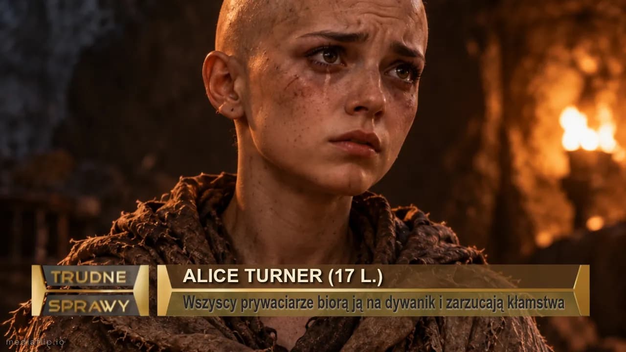 Alice turner (17 l.)
Wszyscy prywaciarze biorą ją na dywanik i zarzucają kłamstwa