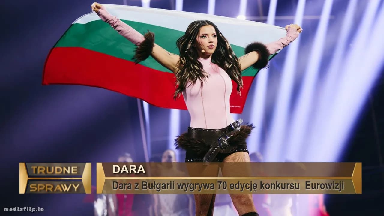 Dara 
Dara z Bułgarii wygrywa 70 edycję konkursu  Eurowizji 