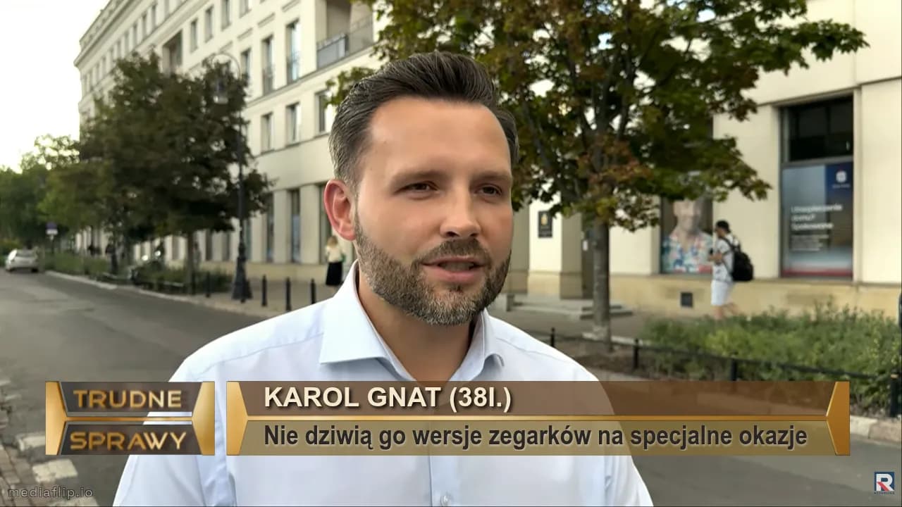 fgsdzdgdfg
fgdfgz - Karol Gnat (38i.)
Nie dziwią go wersje zegarków na specjalne okazje 