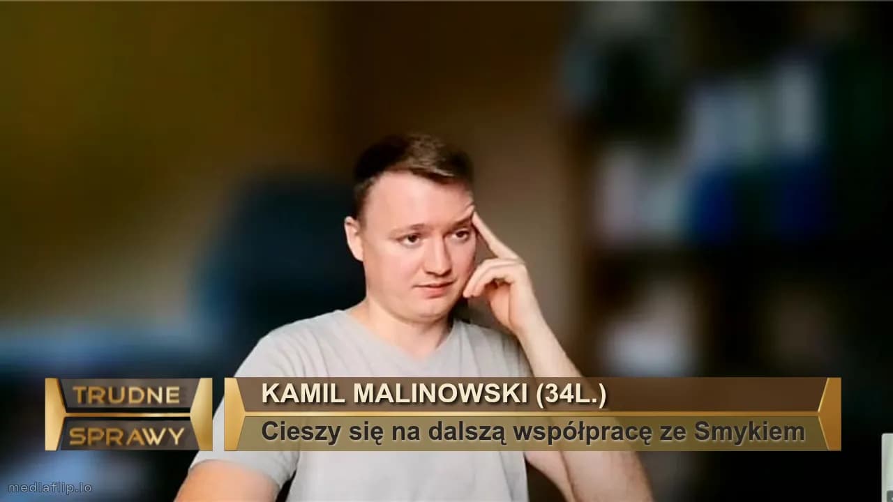 Kamil malinowski (34l.)
Cieszy się na dalszą współpracę ze Smykiem