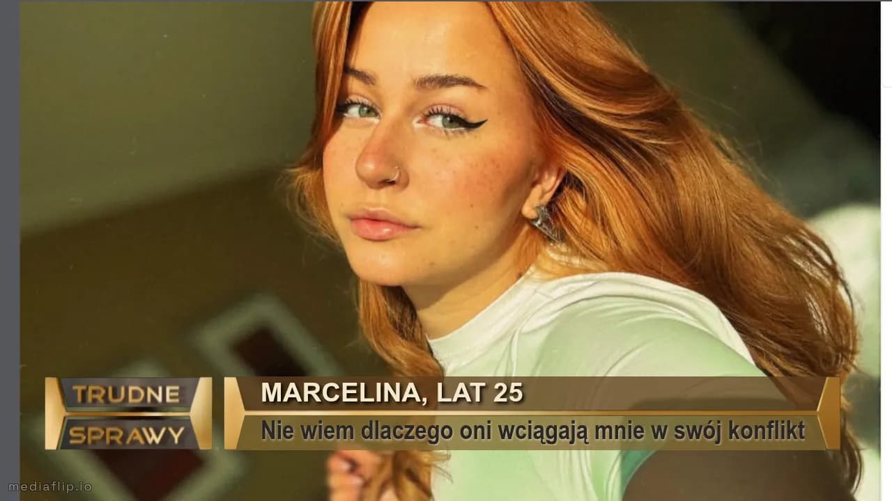 Marcelina, lat 25
Nie wiem dlaczego oni wciągają mnie w swój konflikt