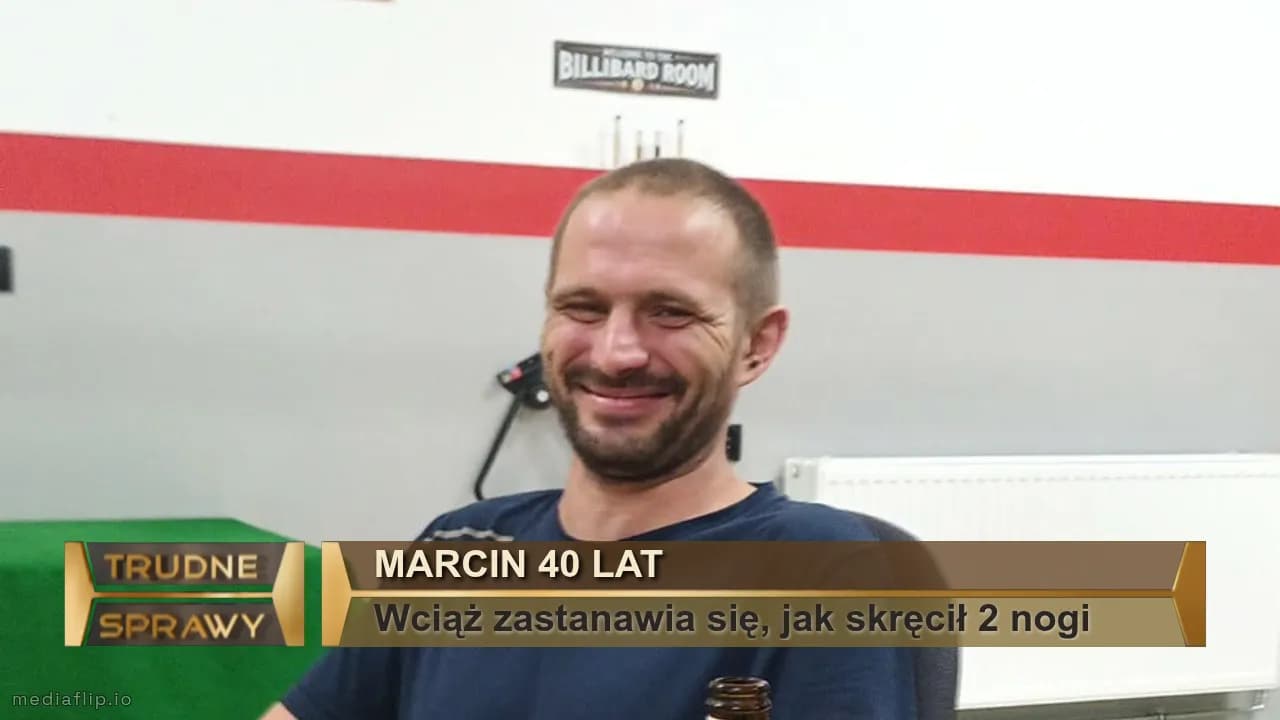 Marcin 40 lat 
Wciąż zastanawia się, jak skręcił 2 nogi 