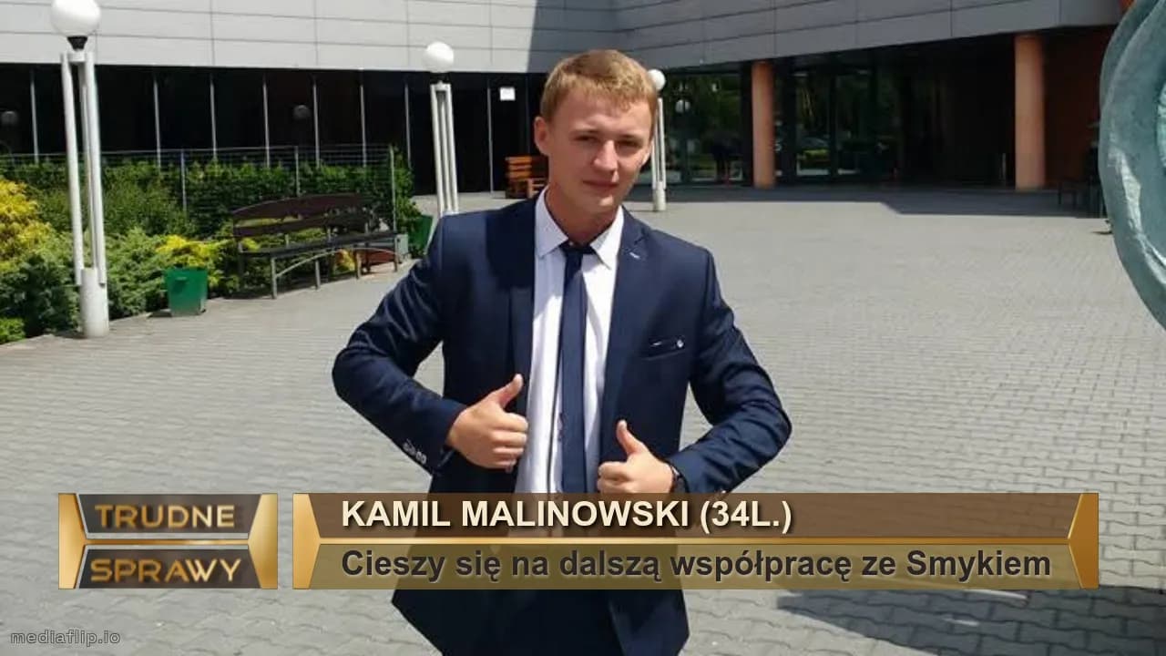 Kamil malinowski (34l.)
Cieszy się na dalszą współpracę ze Smykiem