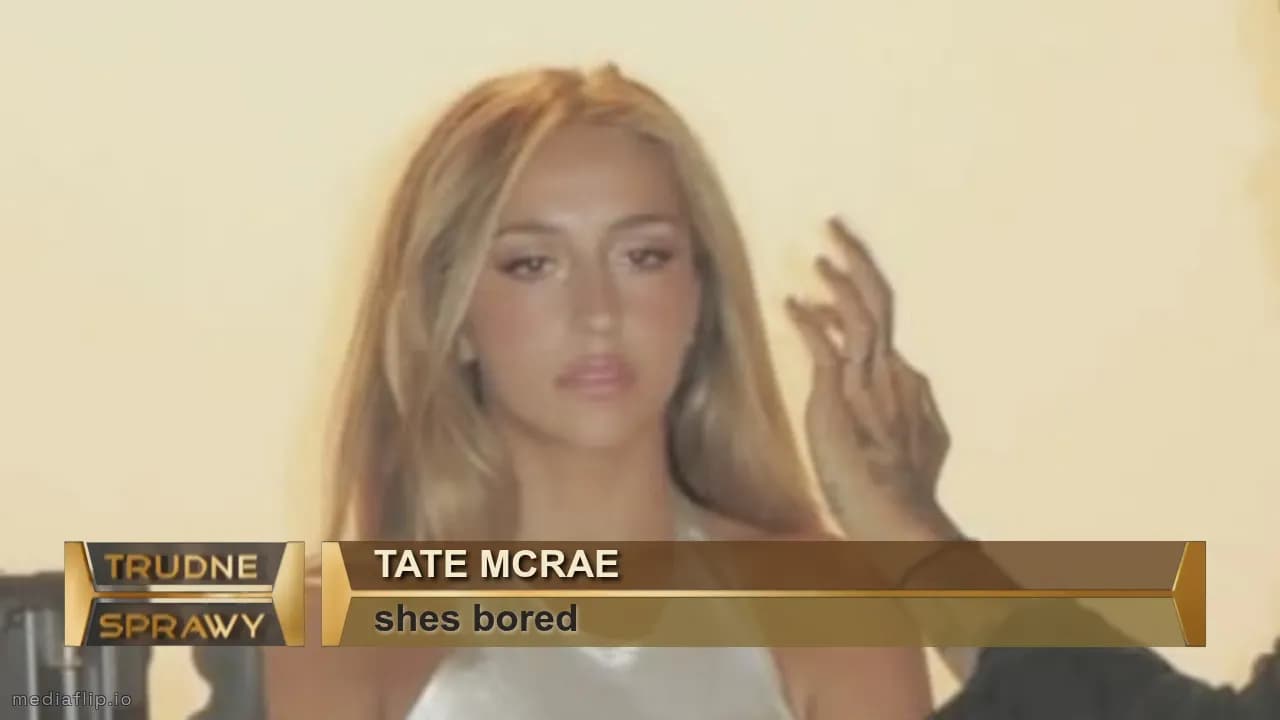 Tate mcrae
shes bored