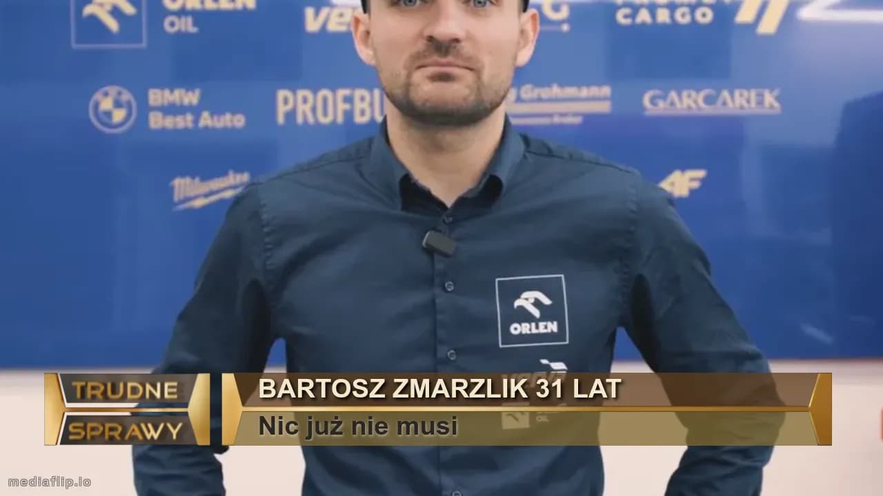 Bartosz Zmarzlik 31 lat 
Nic już nie musi 