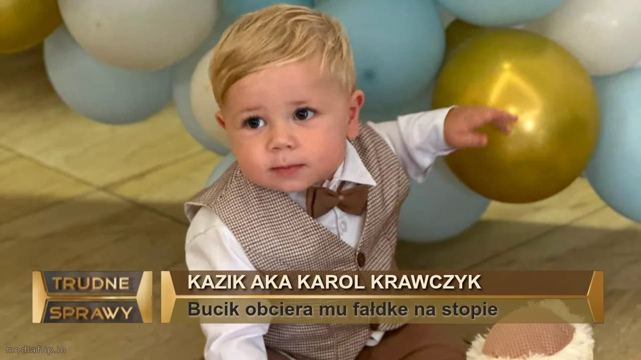 Kazik aka Karol krawczyk
Bucik obciera mu fałdke na stopie