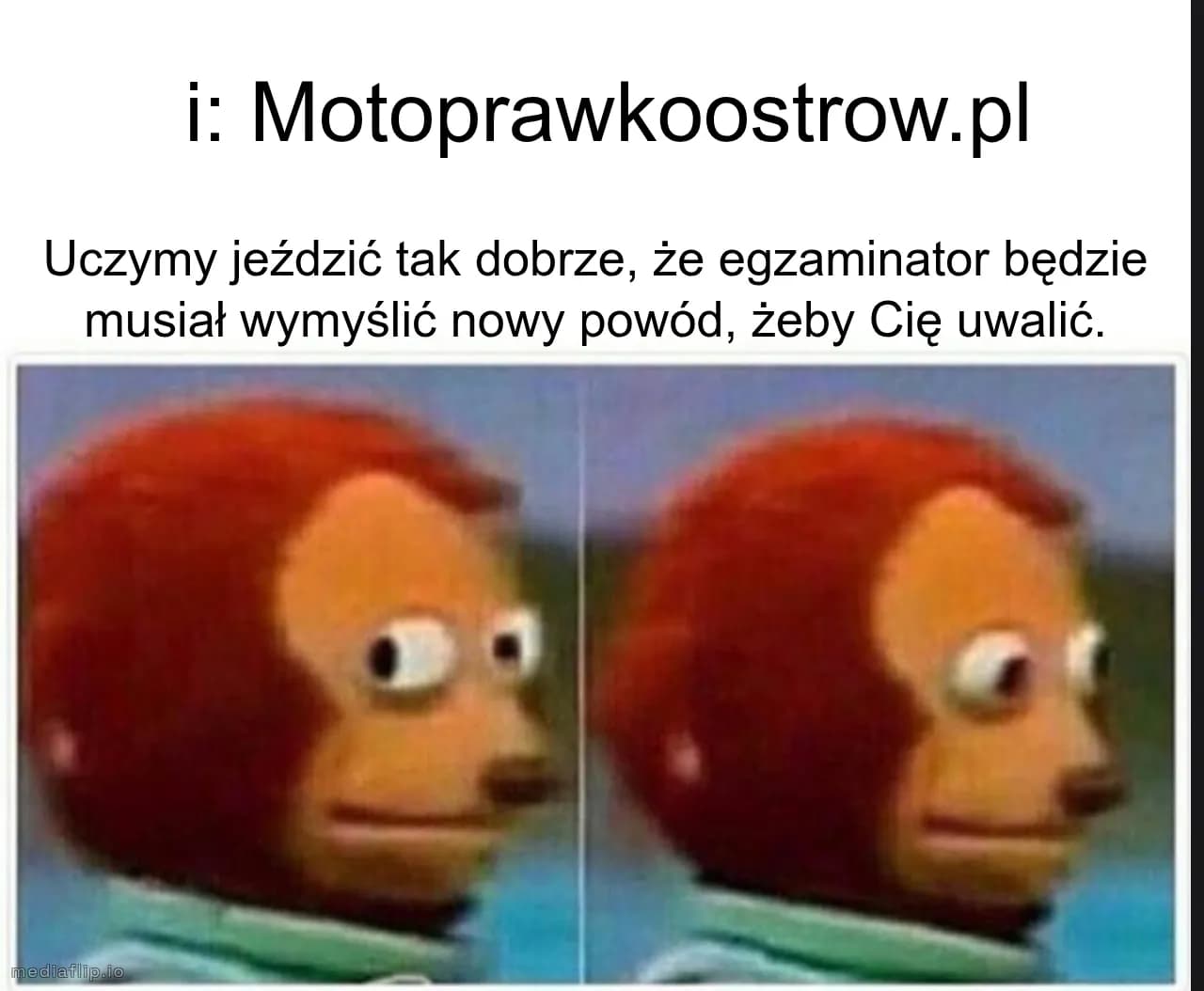 i: Motoprawkoostrow.pl
Uczymy jeździć tak dobrze, że egzaminator będzie musiał wymyślić nowy powód, żeby Cię uwalić.