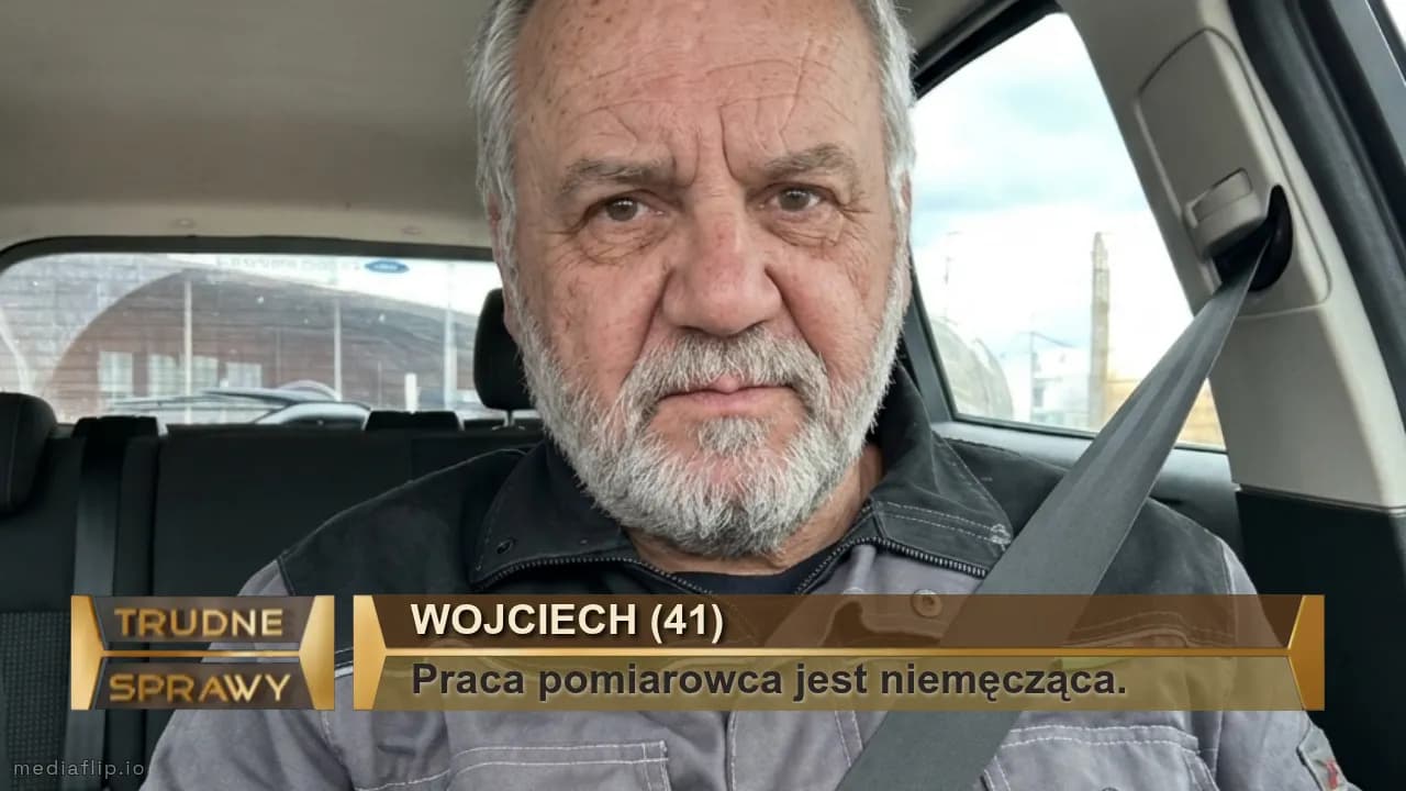 Wojciech (41)
Praca pomiarowca jest niemęcząca.