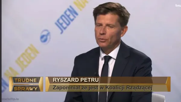 Ryszard Petru
Zapomniał że jest w Koalicji Rządzącej 
